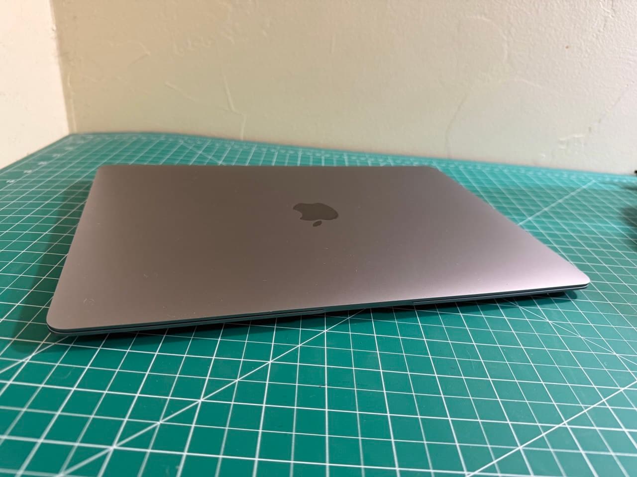 Closed MacBook Air showing the signature wedge profile